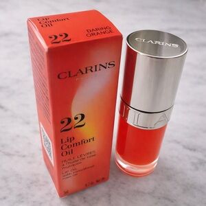 CLARINS Lip Comfort Oil 22 Daring Orange Gloss Treatment